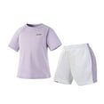 thumbnail image 1 of Hienoo Toddler Girls Quick Drying Tracksuit Short Sleeve T Shirt Shorts Set, Sizes 4-5T, 1 of 4