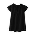 thumbnail image 1 of Hienoo Tween Girls T-Shirt Ruffle Solid Short Sleeved T Shirt Children's Casual Tshirt, 1 of 4