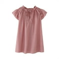 thumbnail image 1 of Hienoo Tween Girls Tee Shirt Ruffle Solid Short Sleeved T Shirt Casual Sports T-Shirt, 1 of 6