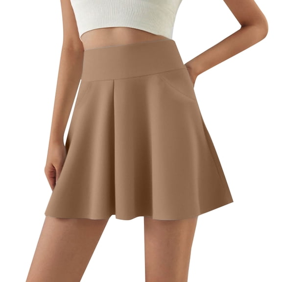 Hienoo Women's 2 In 1 Athletic Shorts Running Tennis Skirt Workout Skorts with Pockets, Sizes S-XL