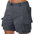 thumbnail image 1 of Hienoo Women's Cargo Shorts Straight-Leg Lightweight Hiking Bermuda Shorts, Sizes S-XXL, 1 of 4