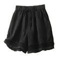 thumbnail image 1 of Hienoo Women's Cotton Linen Loose Casual Shorts Lightweight Pull On Shorts, Sizes M-3XL, 1 of 2