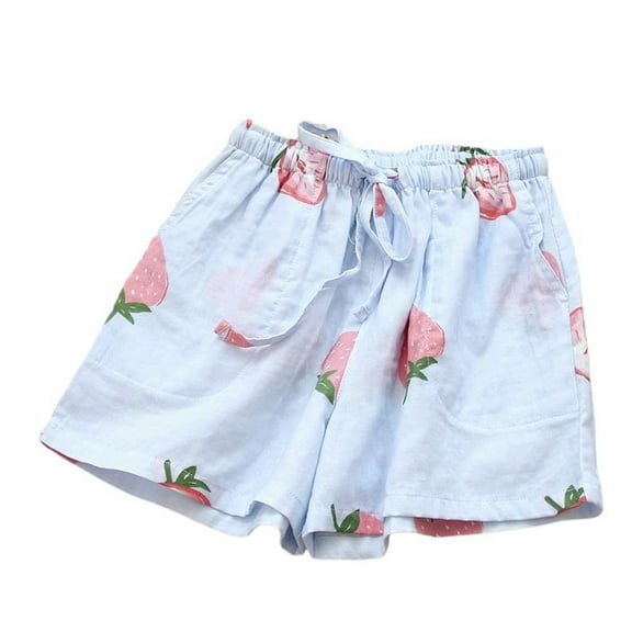 Hienoo Women's Cotton Linen Shorts Comfortable Casual Beach Lounge Shorts, Sizes M-XL