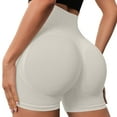 thumbnail image 1 of Hienoo Women's High Waist Workout Shorts Solid Seamless Athletic Biker Shorts, Sizes S-L, 1 of 4