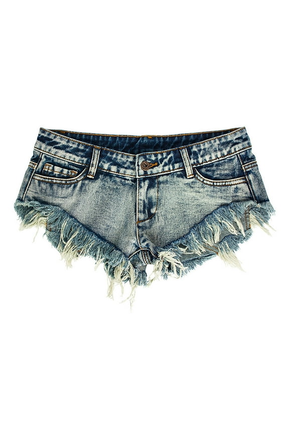 Women's Low Rise Denim Shorts Sexy Mini Jean Shorts with Pockets, Sizes S-3XL
