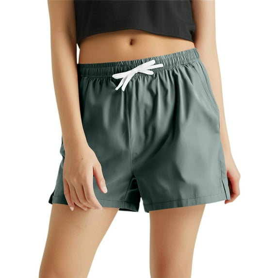 Hienoo Women's Plus Size Running Shorts Quick Dry Lightweight Athletic Workout Shorts, Sizes XS-5XL