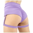 thumbnail image 1 of Hienoo Women's Sexy Workout Yoga Shorts High Waist Tight Gym Hotpants Shorts, Sizes XS-XXL, 1 of 3