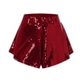 thumbnail image 1 of Hienoo Women's Sparkly Sequins High Waist Shorts for Stage Performance Dancing, Sizes S-XL, 1 of 5