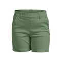 thumbnail image 1 of Hienoo Women's Stretch Twill Shorts Regular Fit Pocket Hiking Chino Shorts, Sizes S-3XL, 1 of 7