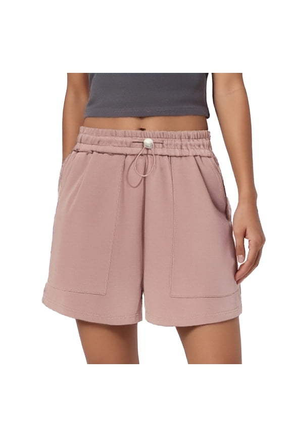 Women's Versatile Running Shorts Elastic High Waisted Cute Shorts, Sizes S-XXL
