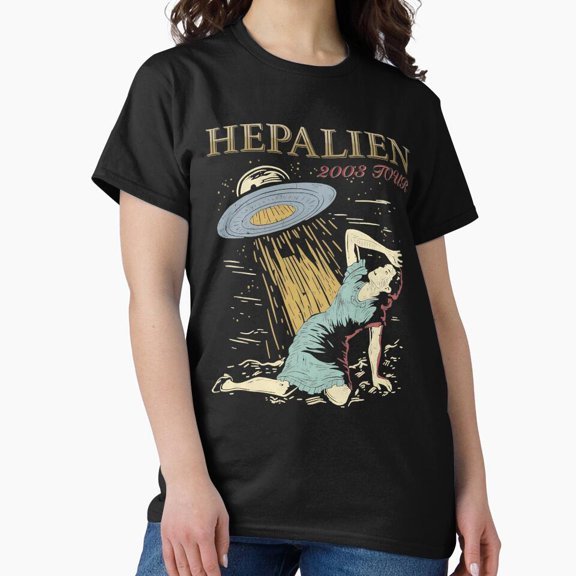 Hiepp Alien 2003 Tour UFO Extraterrestrial Spaceship Tractor Beam Parody T-Shirt