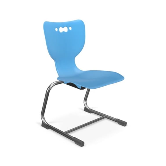 MooreCo Hierarchy Cantilever School Chair, 5 Pack-Blue-31.5"H x 19.3"W x 18.5"D