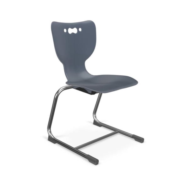 MooreCo Hierarchy Cantilever School Chair, 5 Pack-Navy-33.5"H x 19.3"W x 19.5"D