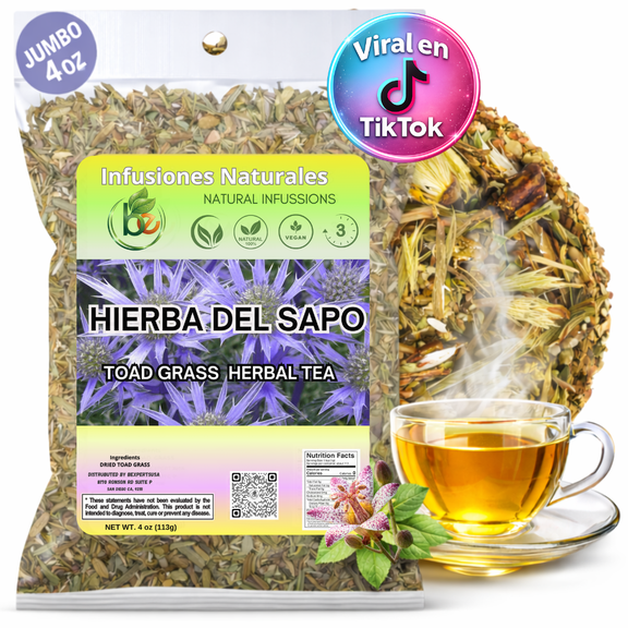 Hierba Del Sapo Herbal Tea 4oz | Mexican Thistle-Eryngium Heterophyllium | Crafted By Nature100% All Natural Fresh Tea Tea | Non-GMO | From Mexico