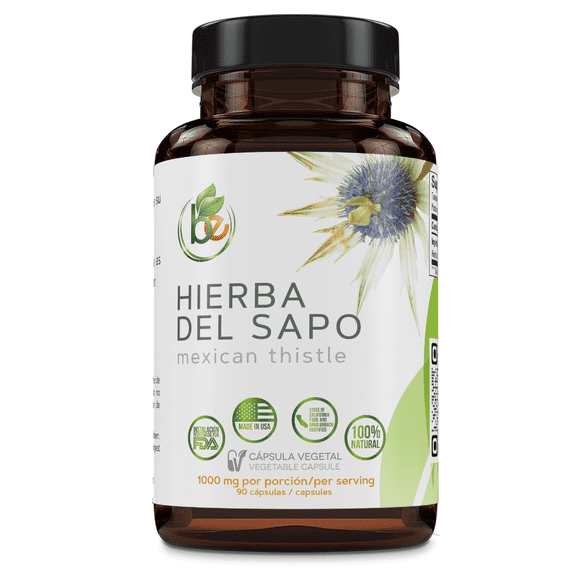 Hierba del Sapo (Mexican Thistle) - 90 Vegetable Capsules - 1000mg Per Serving - Authentic 100% Natural Eryngium carlinae - Vegan, Non-GMO & Gluten-Free - By Bexpertsusa