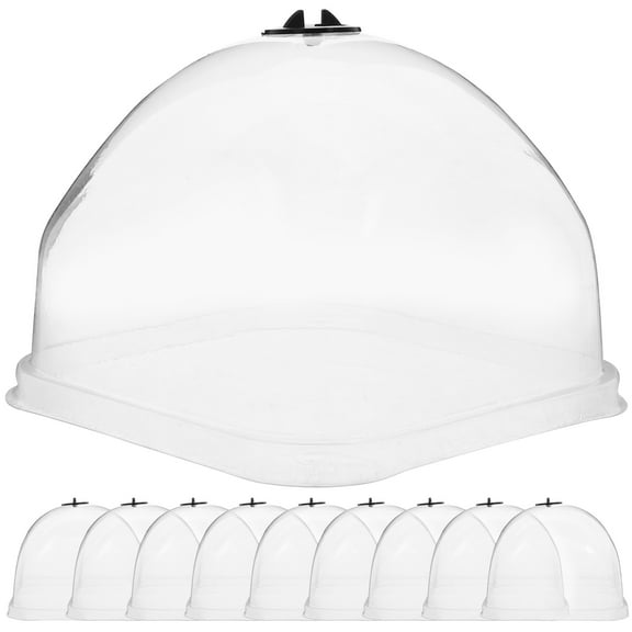 Hieromout 10Pcs Garden Cloche Dome Breathable Plants Dome Plant Nursery Protector Humidity Dome Garden Dome
