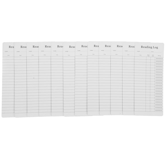Hieromout 12-Pack Book Reading Log Journals for Tracking Books, Reading Progress, and Journal