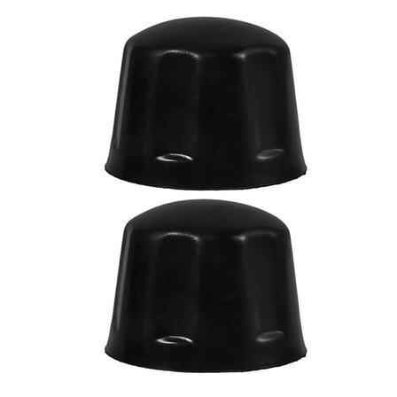 CTIRCHIU Black Rubber ATV Wheel Hub Caps 2pcs Dustproof Protective Accessory
