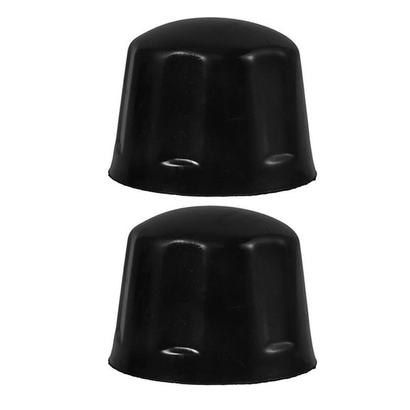 CTIRCHIU Black Rubber ATV Wheel Hub Caps 2pcs Dustproof Protective Accessory