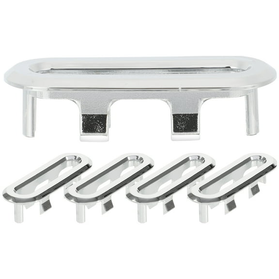 CTIRCHIU Set of 5 Plastic Sink Overflow for Bathroom and Kitchen Wash Basins