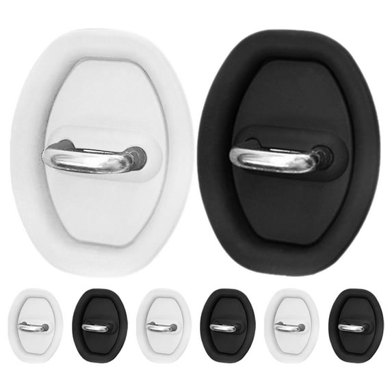 CTIRCHIU Hieromout 8pcs Car Door Lock Latch Protector Silicone Protective Cover Assorted Colors Shock Absorption Noise Control