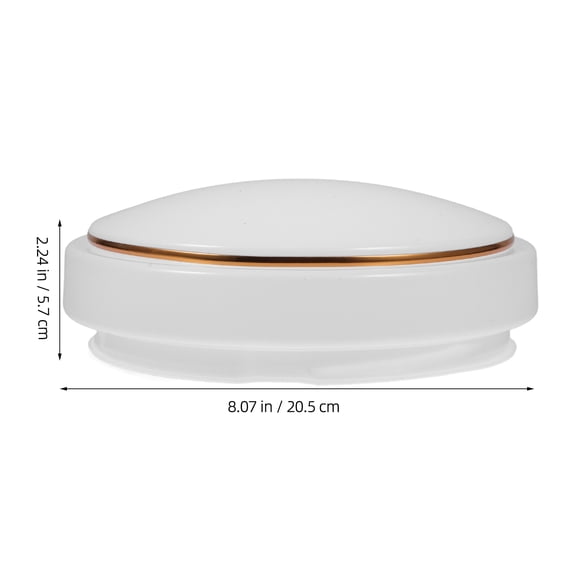 Hieromout Flush Mount Ceiling Light Shade 18.7 cm Diameter for LED Home Ceiling Fixture 8.06 x 8.06 x 2.24 inches
