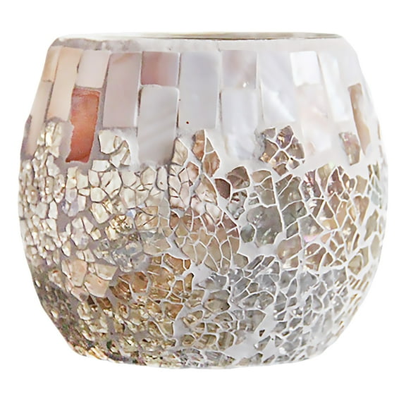 CTIRCHIU Multicolor Glass Candlestick Decorative Candle Holder for Home Tabletop and Room