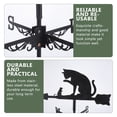 thumbnail image 1 of CTIRCHIU Black Cat and Mouse Stainless Steel Garden Weathervane Ornament, Outdoor Yard Decor 19.5×12.8×11.4in, 1 of 11