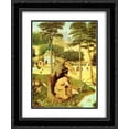 thumbnail image 1 of Hieronymus Bosch 2x Matted 20x24 Black Ornate Framed Art Print 'The Temptation of St Anthony (detail)', 1 of 2