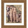 thumbnail image 1 of Hieronymus Bosch 2x Matted 20x24 Gold Ornate Framed Art Print 'The Garden of Earthly Delights (detail)', 1 of 2