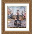 thumbnail image 1 of Hieronymus Bosch 2x Matted 20x24 Gold Ornate Framed Art Print 'The Garden of Earthly Delights (detail)', 1 of 2
