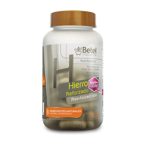 Hierro Reforzado con Alfalfa by Betel Natural - Healthy Globulo Rojo - 90 Caps