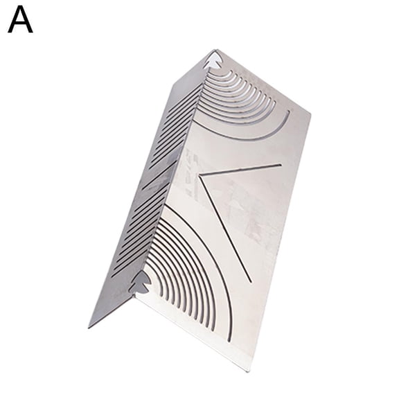 Hiessgozy Square Steel Folding 90 Degree Drawing Ruler Portable Auxiliary Tool 90 Drawing Drawing Degree Ruler Artifact