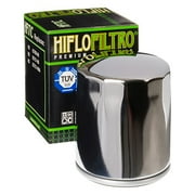 Hiflo Premium Oil Filter Chrome Compatible With Harley-Davidson Road Glide Limited FLTRK ABS 2020