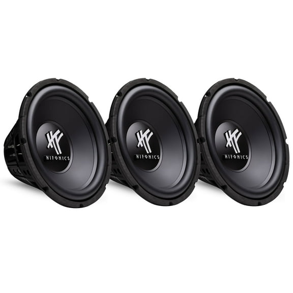 Hifonics 12" 800 Watt 4 Ohm DVC Car Audio Subwoofer Power Bass Sub (3 Pack)
