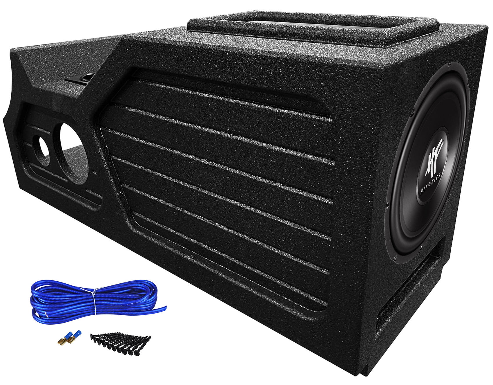 Hifonics 12" Subwoofer+Center Console Sub Box Enclosure For 200713