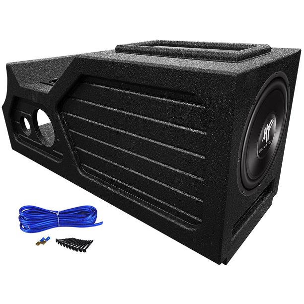 Hifonics 12" Subwoofer+Center Console Sub Box Enclosure For 200713