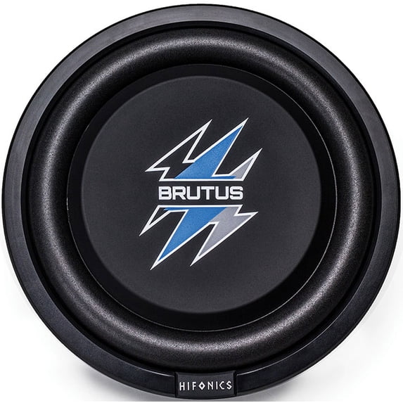 Hifonics BXS8D4 Brutus Shallow Mount Subwoofer (Black) – 8 Inch Subwoofer, 400 Watt, Car Audio System, 2 Inch Voice Coils, UV Rubber Surround, Best in Sealed Enclosures, Marine Grade