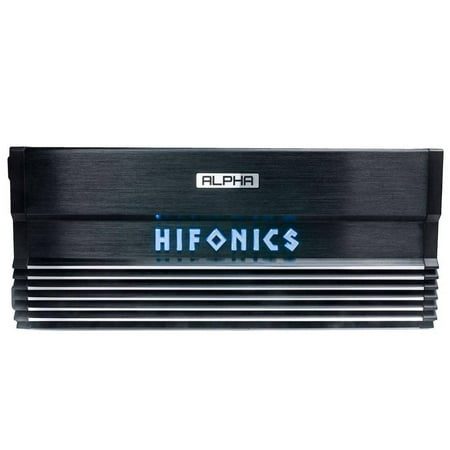 Hifonics - ALPHA 1200W Class D Digital Mono Amplifier with Variable Low-Pass Crossover - Black