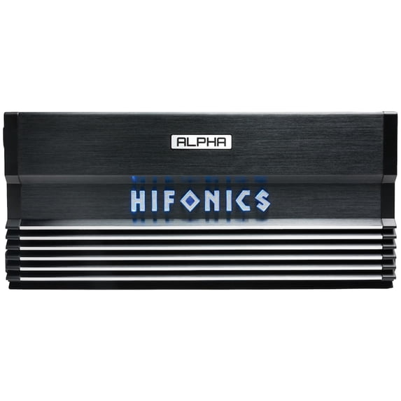 Hifonics Alpha A2500.5D Amplifier – 2000 Watt, Super Class D, Mono, Auto on, Nickel Plated, Remote Control, Aluminum Heat Sink