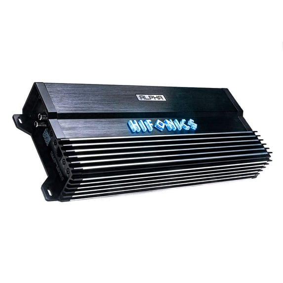 Hifonics Alpha A2000.1D Amplifier – 2000 Watt, Super Class D, Mono, Auto on, Nickel Plated, Remote Control, Aluminum Heat Sink