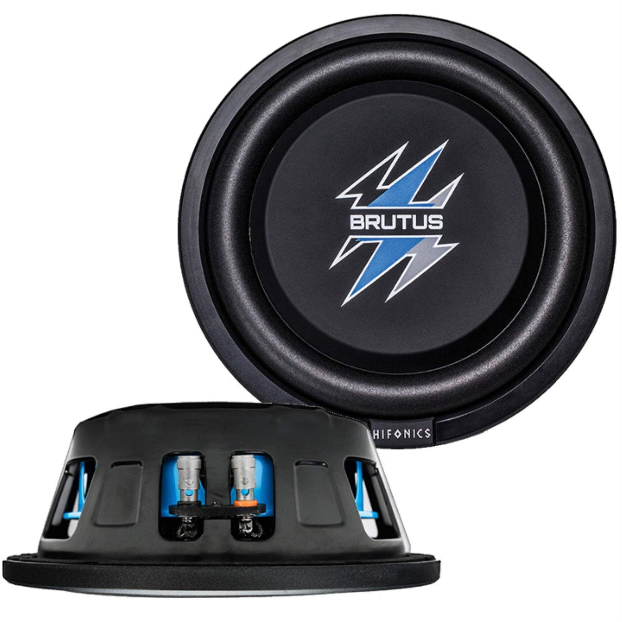 Hifonics 8" Brutus Series Shallow Subwoofer 400w Max 4 Ohm Dvc