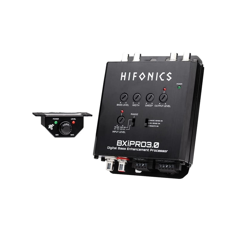 Hifonics BXiPro3.0 Processor (Black) - Digital Bass Enhancement