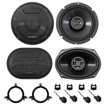 Hifonics Front+Rear Factory Speaker Replacement Kit For 1999-2004 Chrysler 300M