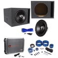 thumbnail image 1 of Hifonics HFX12D4 12" 800w Car Subwoofer+Vented Sub Box+Mono Amplifier+Amp Kit, 1 of 11