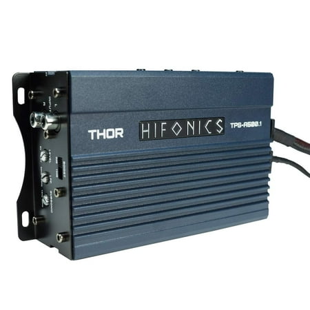 Hifonics - Thor 500W Class D Digital Mono Amplifier with Variable Low-Pass Crossover - Black