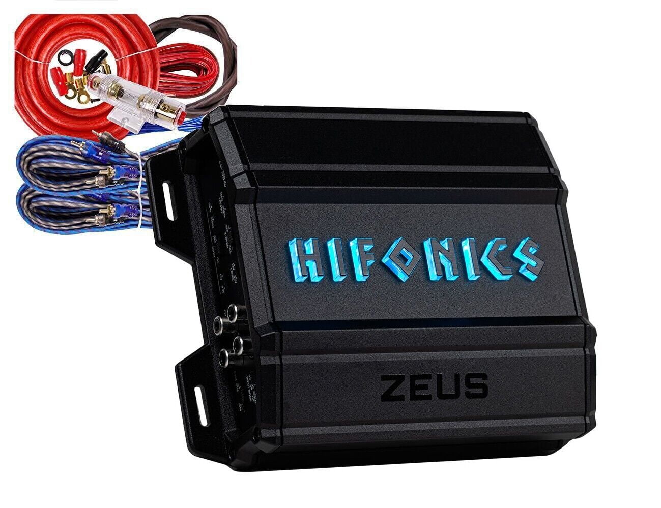 Hifonics ZD-750.4D Zeus Delta 700 Watt Max Power Car Amplifier + 4 Channel  Kit Bundle