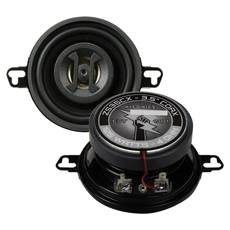 Hifonics ZS35CX Zeus 3.5” Coaxial Speaker BLACK Vehicle Component