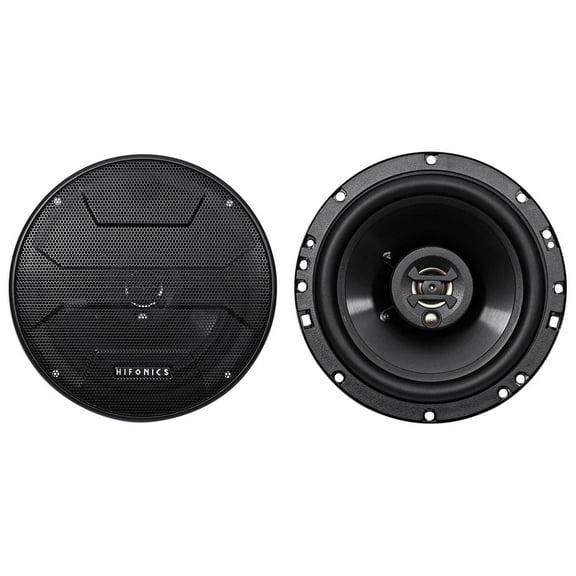 Hifonics ZS653 Zeus Coaxial Car Speakers (Black, Pair) 6.5 Inch Coaxial Speakers, 300 Watt, 3-Way Car Audio, Passive Crossover, Sound System (Grills Included)