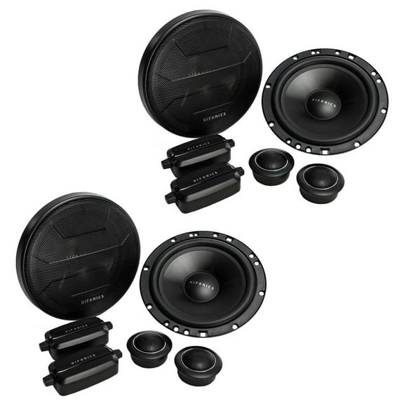 Hifonics ZS65C Zeus 6.5" 2 Way Car Audio 400W Component Speaker Systems (2 Pack)